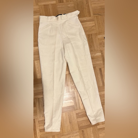 High rise cotton pants Compagnie Internationale. XS fits size 25/26 - Picture 4 of 4